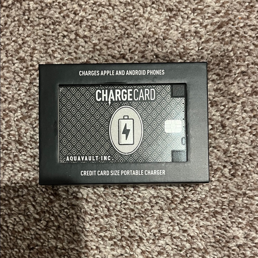 NWT Black Aquavault Charge Card